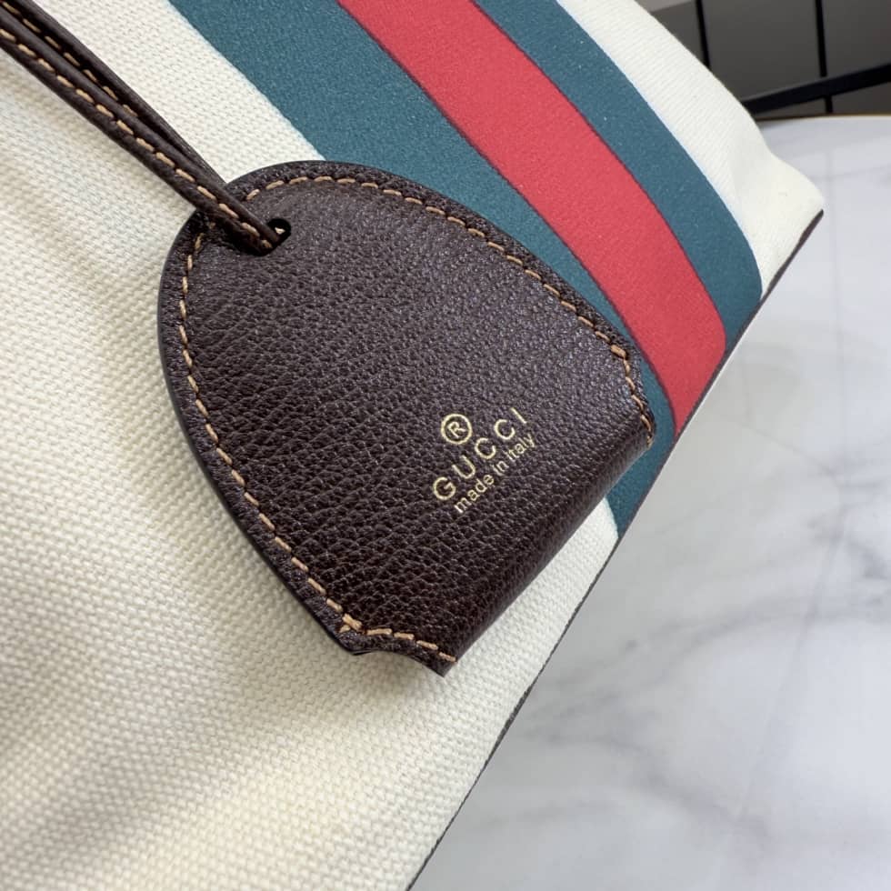 Gucci Tribeca Canvas Small Tote Bag Ivory A0034E_5_155231 Gucci Tribeca Canvas Small Tote Bag Ivory A0034E