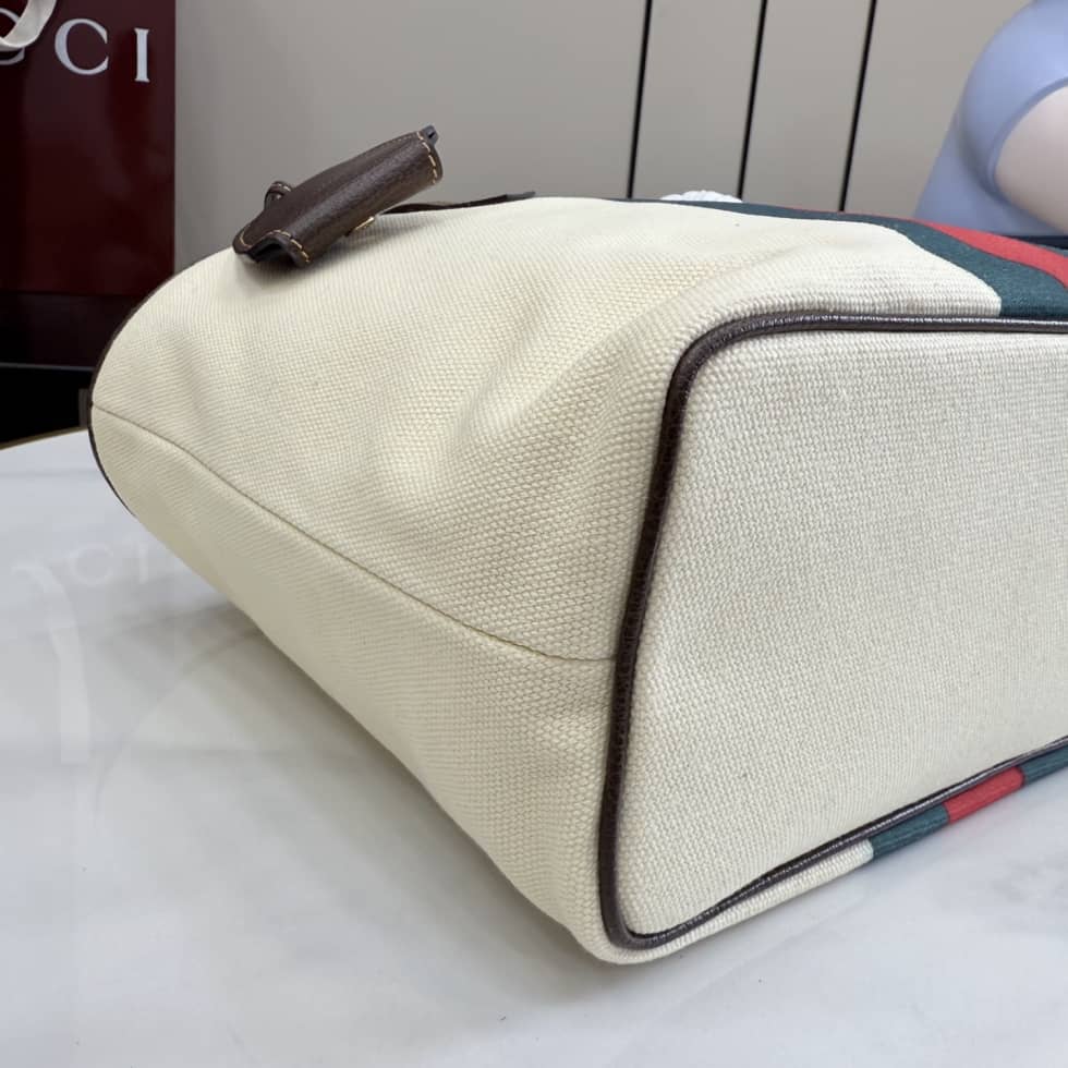 Gucci Tribeca Canvas Small Tote Bag Ivory A0034E_6_155231 Gucci Tribeca Canvas Small Tote Bag Ivory A0034E