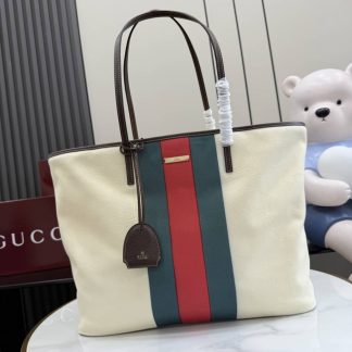 Gucci Tribeca Canvas Large Tote Bag Ivory A0034D
