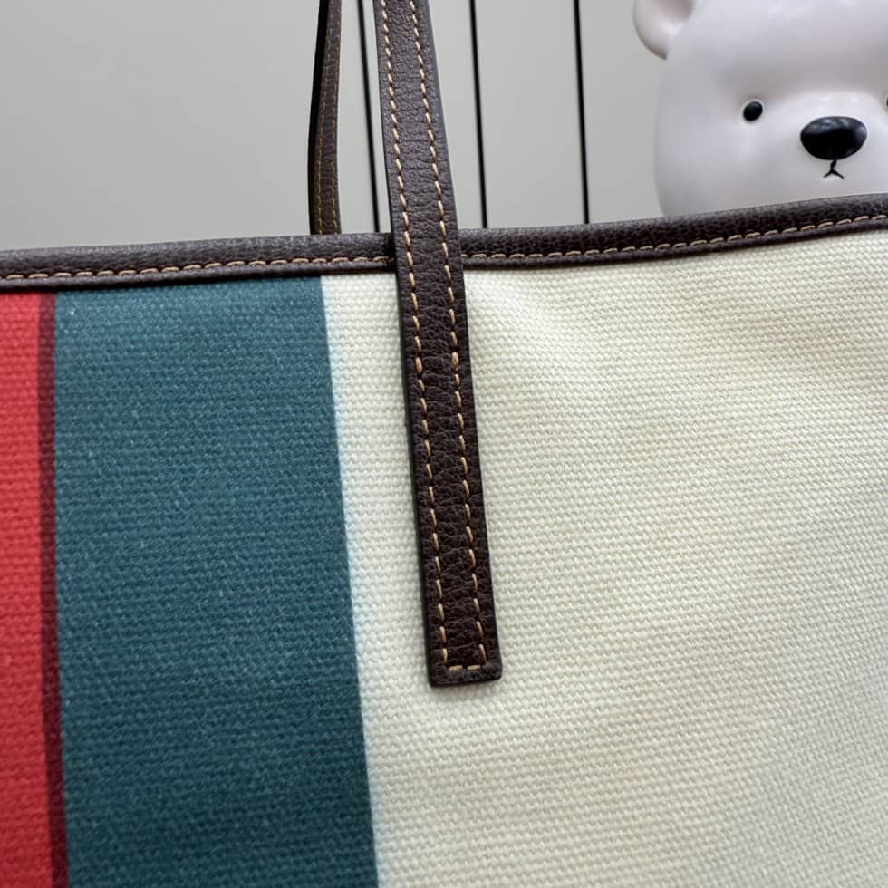 Gucci Tribeca Canvas Large Tote Bag Ivory A0034D_3_155241 Gucci Tribeca Canvas Large Tote Bag Ivory A0034D