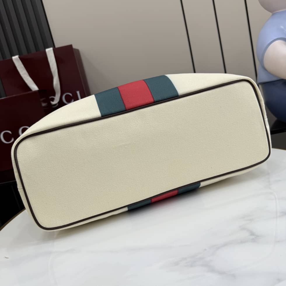 Gucci Tribeca Canvas Large Tote Bag Ivory A0034D_6_155241 Gucci Tribeca Canvas Large Tote Bag Ivory A0034D