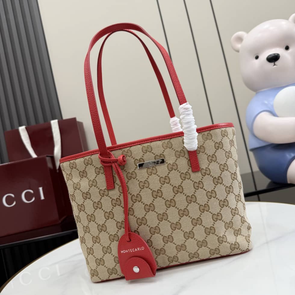 Gucci Tribeca Canvas Small Tote Bag Beige A0034E_10_155251 Gucci Tribeca Canvas Small Tote Bag Beige A0034E