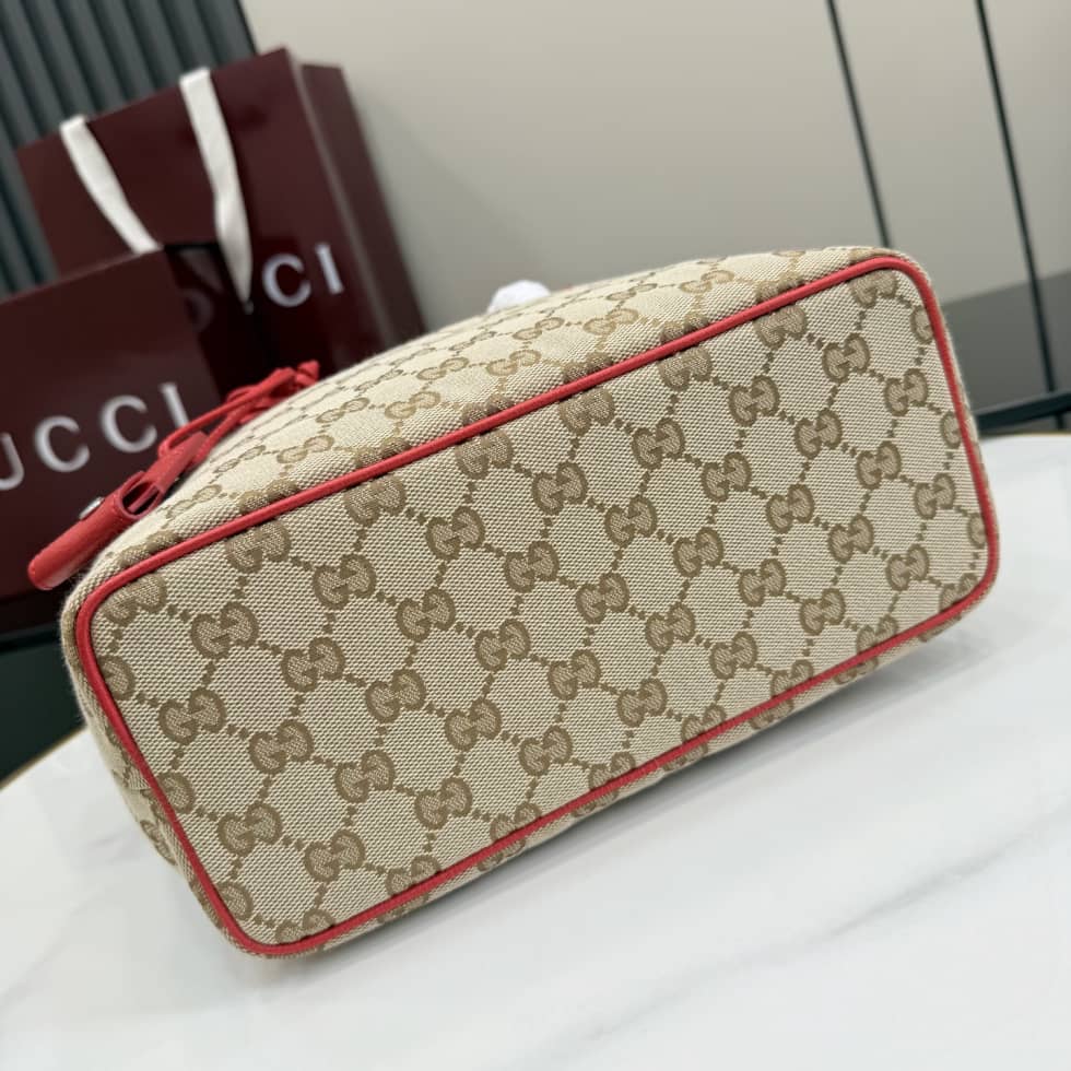 Gucci Tribeca Canvas Small Tote Bag Beige A0034E_6_155251 Gucci Tribeca Canvas Small Tote Bag Beige A0034E