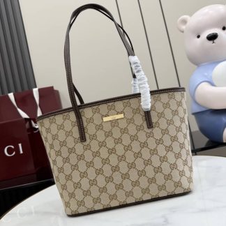 Gucci Tribeca Canvas Small Beige Tote Bag 875236