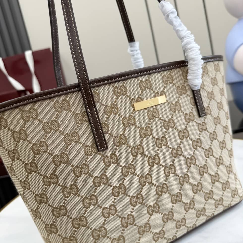Gucci Tribeca Canvas Small Beige Tote Bag 875236_4_155271 Gucci Tribeca Canvas Small Beige Tote Bag 875236