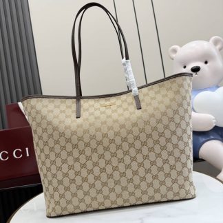Gucci Tribeca Canvas Large Beige Tote Bag 874745