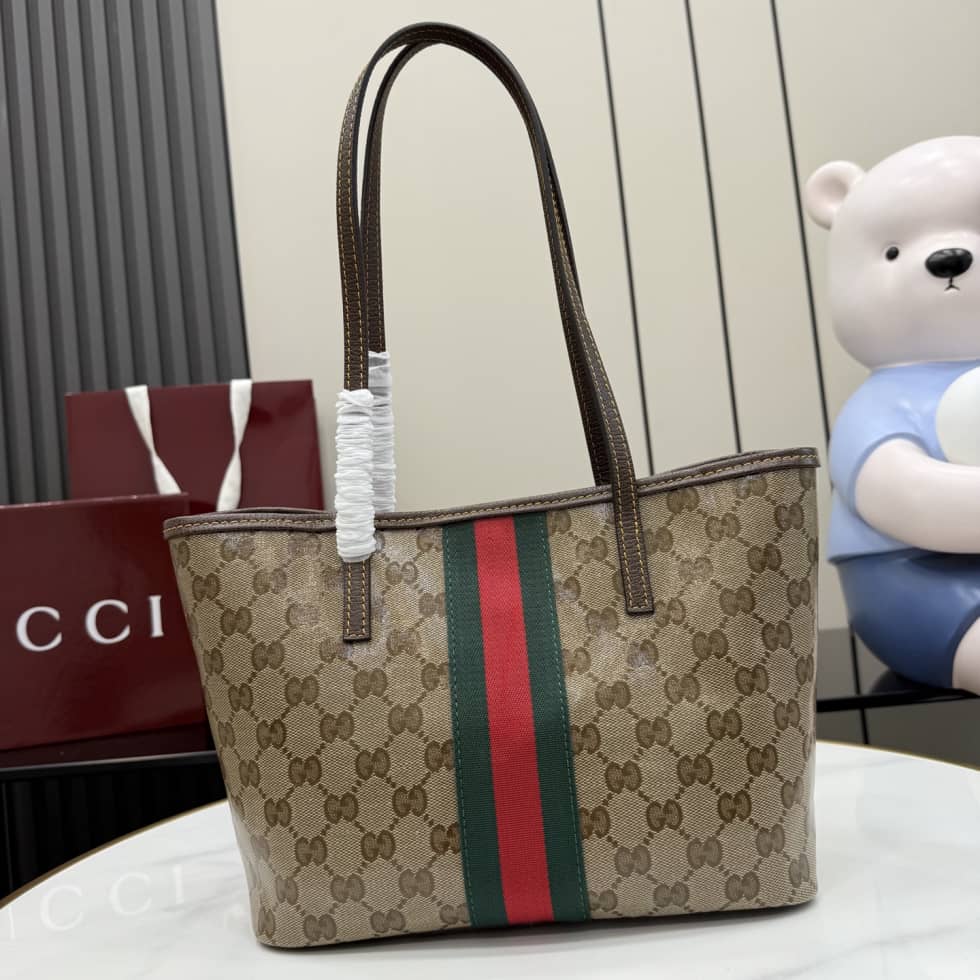Gucci Tribeca Coated Canvas Small Beige Tote_1_155291 Gucci Tribeca Coated Canvas Small Beige Tote