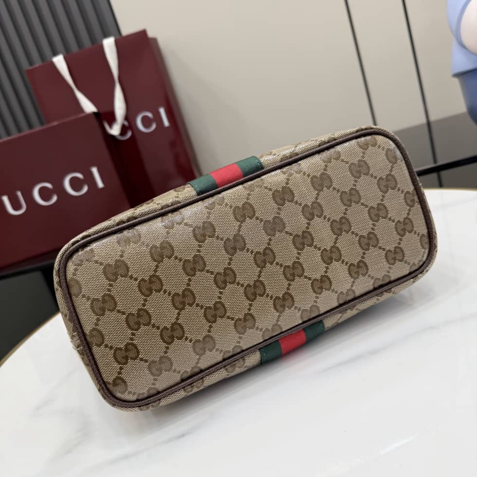 Gucci Tribeca Coated Canvas Small Beige Tote_3_155291 Gucci Tribeca Coated Canvas Small Beige Tote