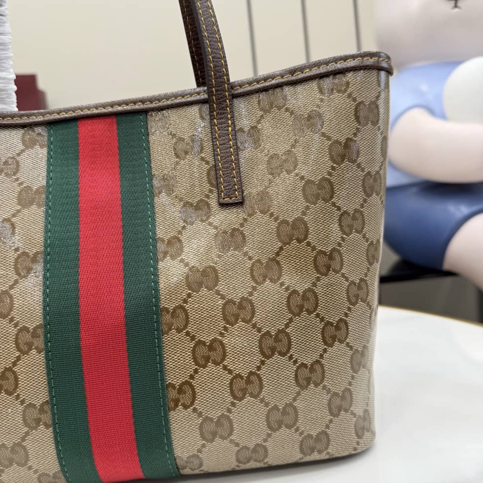 Gucci Tribeca Coated Canvas Small Beige Tote_4_155291 Gucci Tribeca Coated Canvas Small Beige Tote