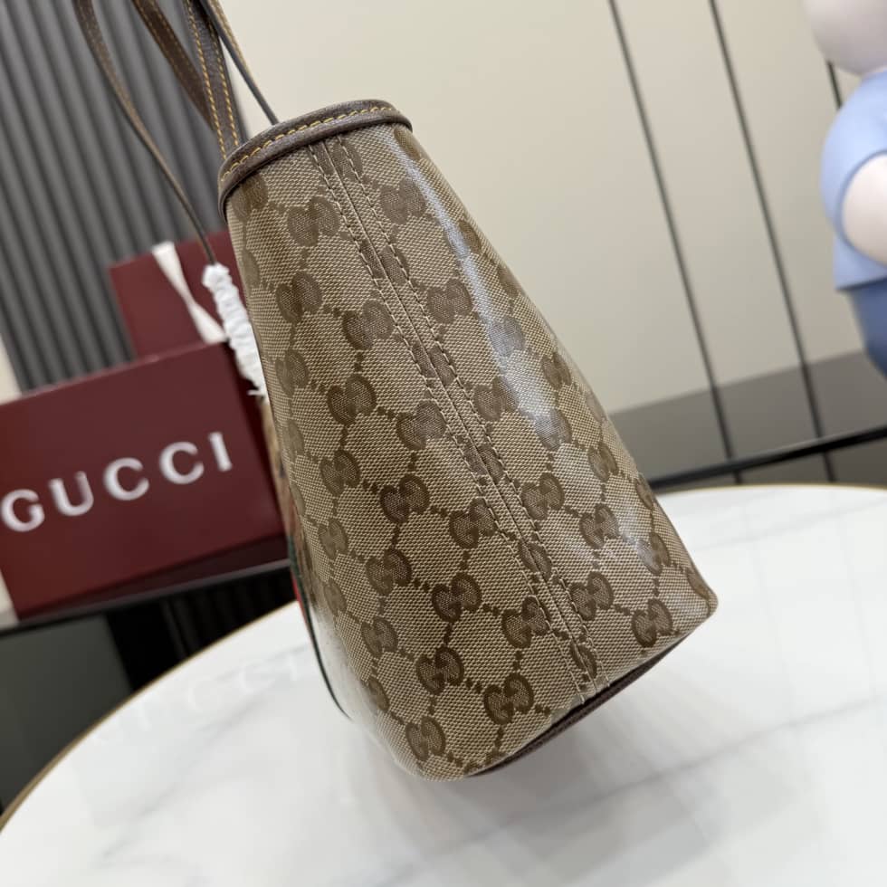 Gucci Tribeca Coated Canvas Small Beige Tote_6_155291 Gucci Tribeca Coated Canvas Small Beige Tote
