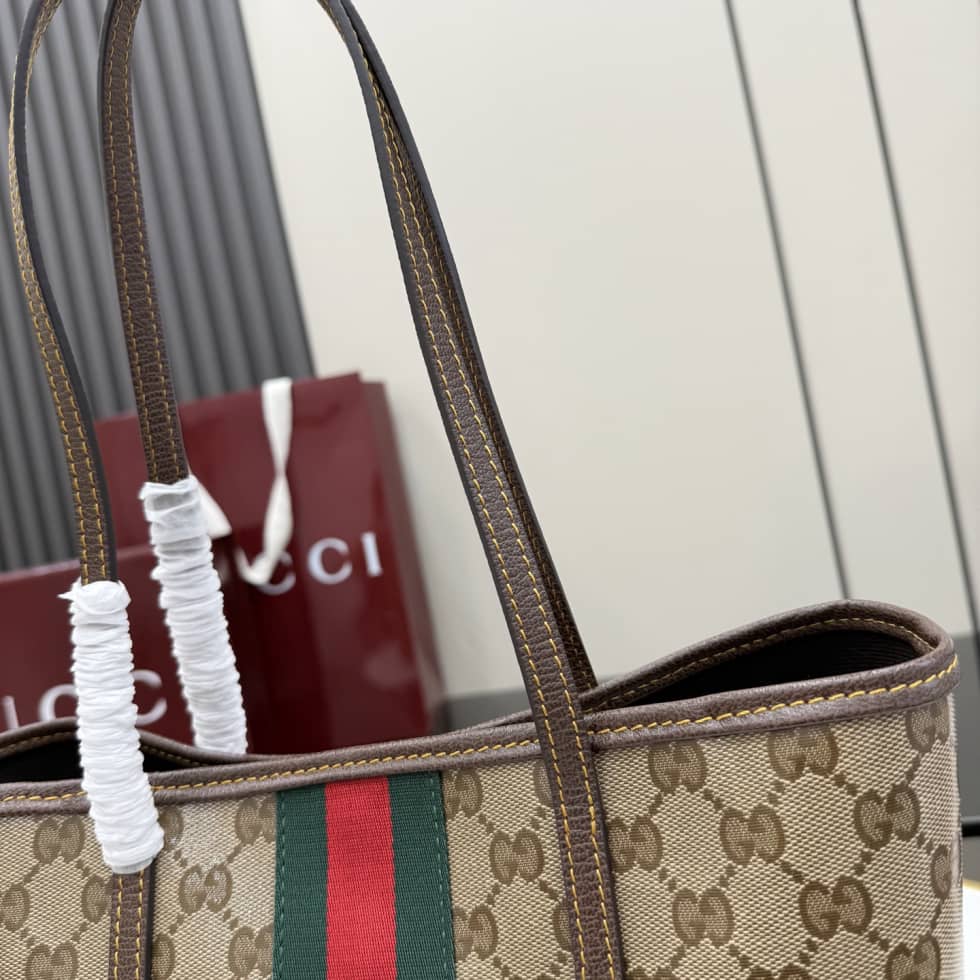 Gucci Tribeca Coated Canvas Small Beige Tote_8_155291 Gucci Tribeca Coated Canvas Small Beige Tote