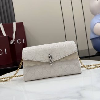 Gucci Dionysus Canvas Small Ivory Shoulder Bag