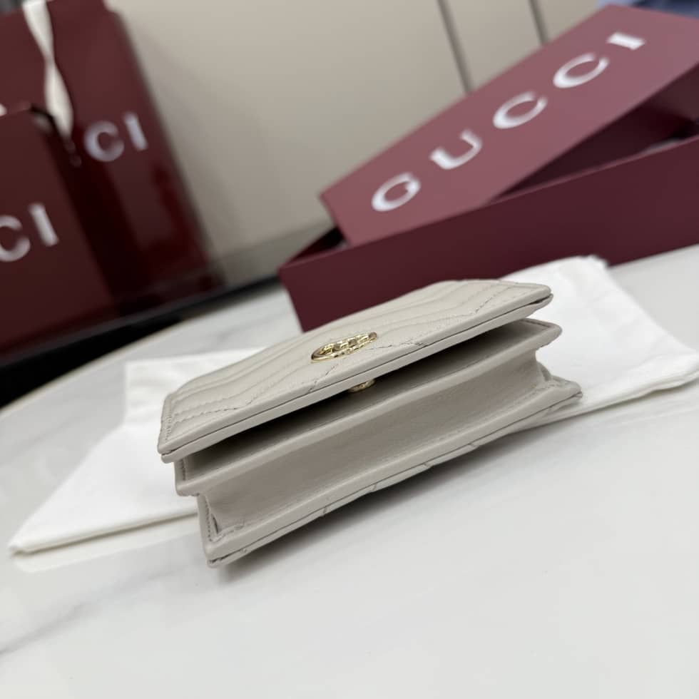 Gucci Marmont Matelasse Leather Light Gray Wallet_3_155391 Gucci Marmont Matelasse Leather Light Gray Wallet