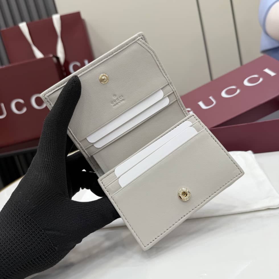 Gucci Marmont Matelasse Leather Light Gray Wallet_6_155391 Gucci Marmont Matelasse Leather Light Gray Wallet