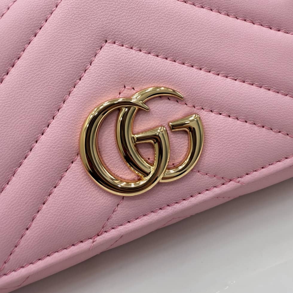 Gucci Marmont Leather Pink Continental Wallet_4_155441 Gucci Marmont Leather Pink Continental Wallet