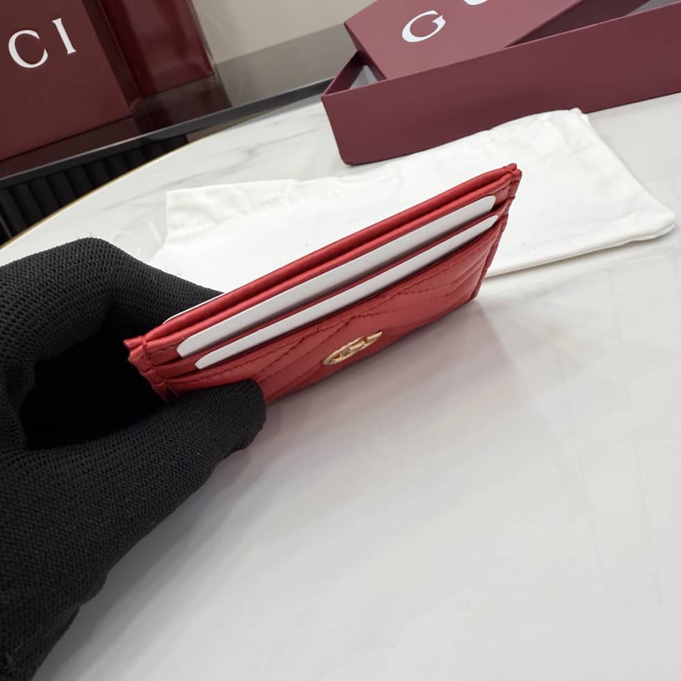 Gucci Marmont Leather Red Card Case 443127_6_155461 Gucci Marmont Leather Red Card Case 443127