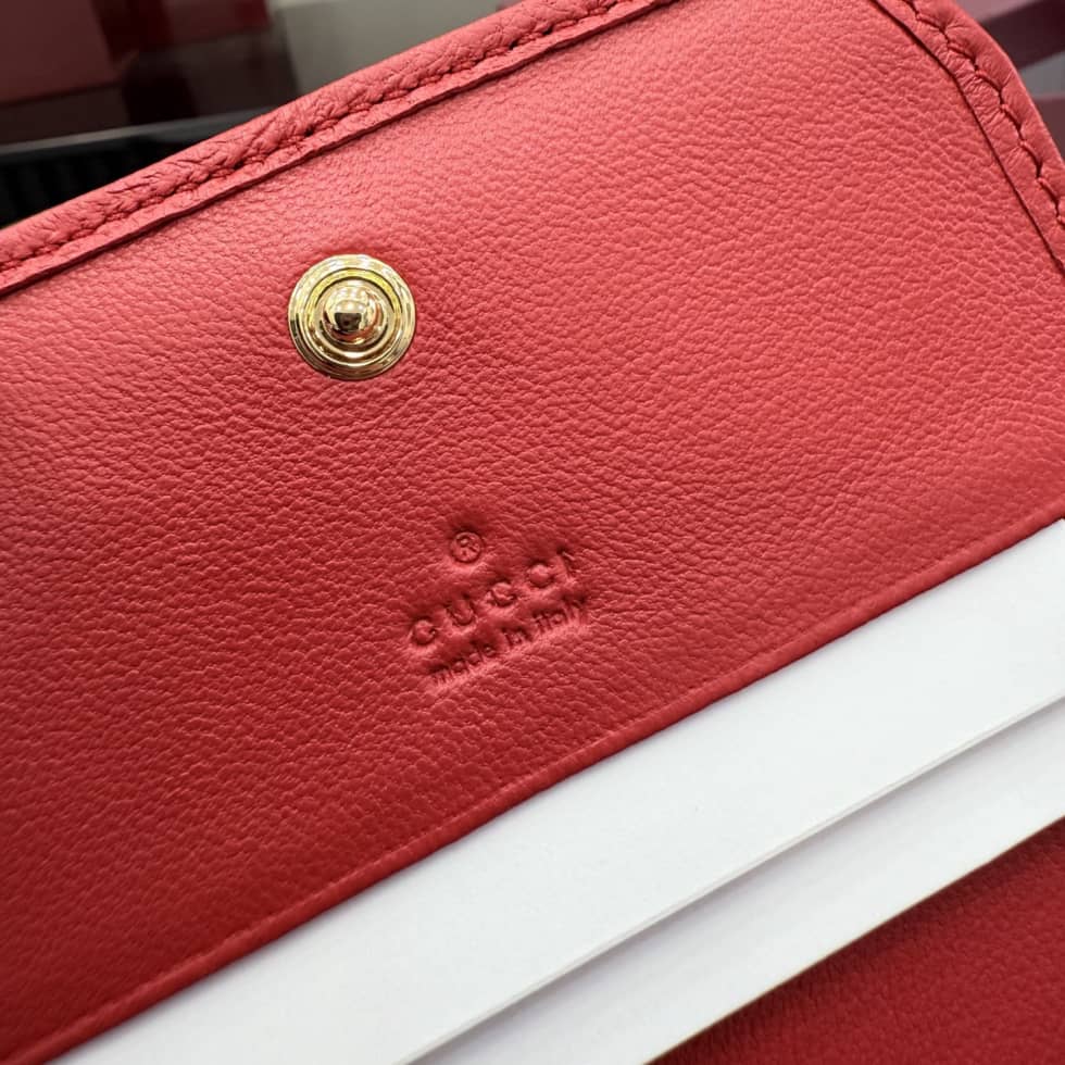 Gucci Marmont Matelasse Leather Red Wallet 466492_5_155471 Gucci Marmont Matelasse Leather Red Wallet 466492
