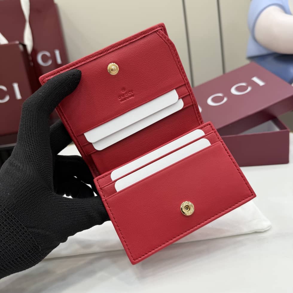 Gucci Marmont Matelasse Leather Red Wallet 466492_6_155471 Gucci Marmont Matelasse Leather Red Wallet 466492