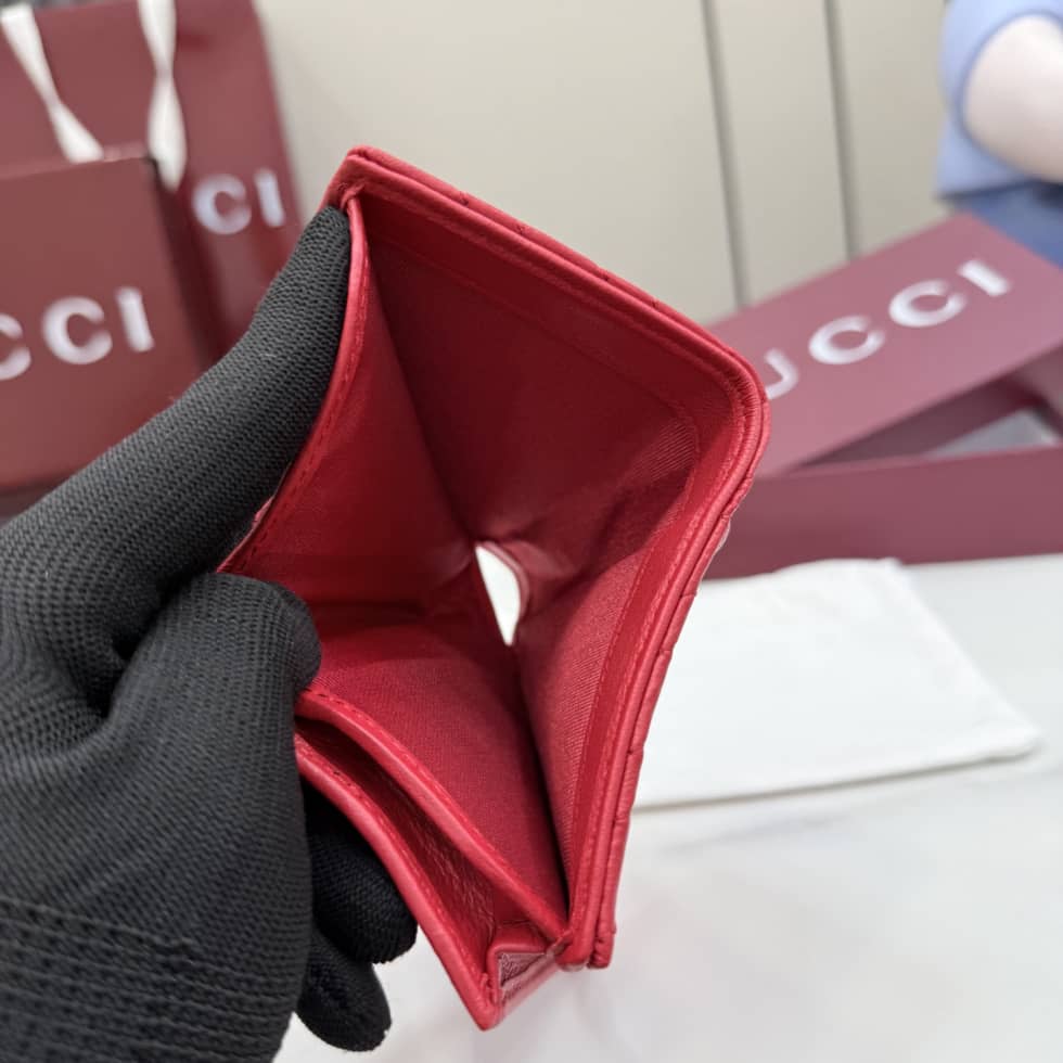 Gucci Marmont Matelasse Leather Red Wallet 466492_8_155471 Gucci Marmont Matelasse Leather Red Wallet 466492