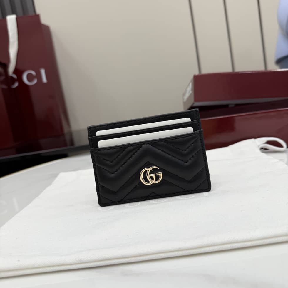 Gucci Marmont Leather Card Case 443127 Black_10_155501 Gucci Marmont Leather Card Case 443127 Black