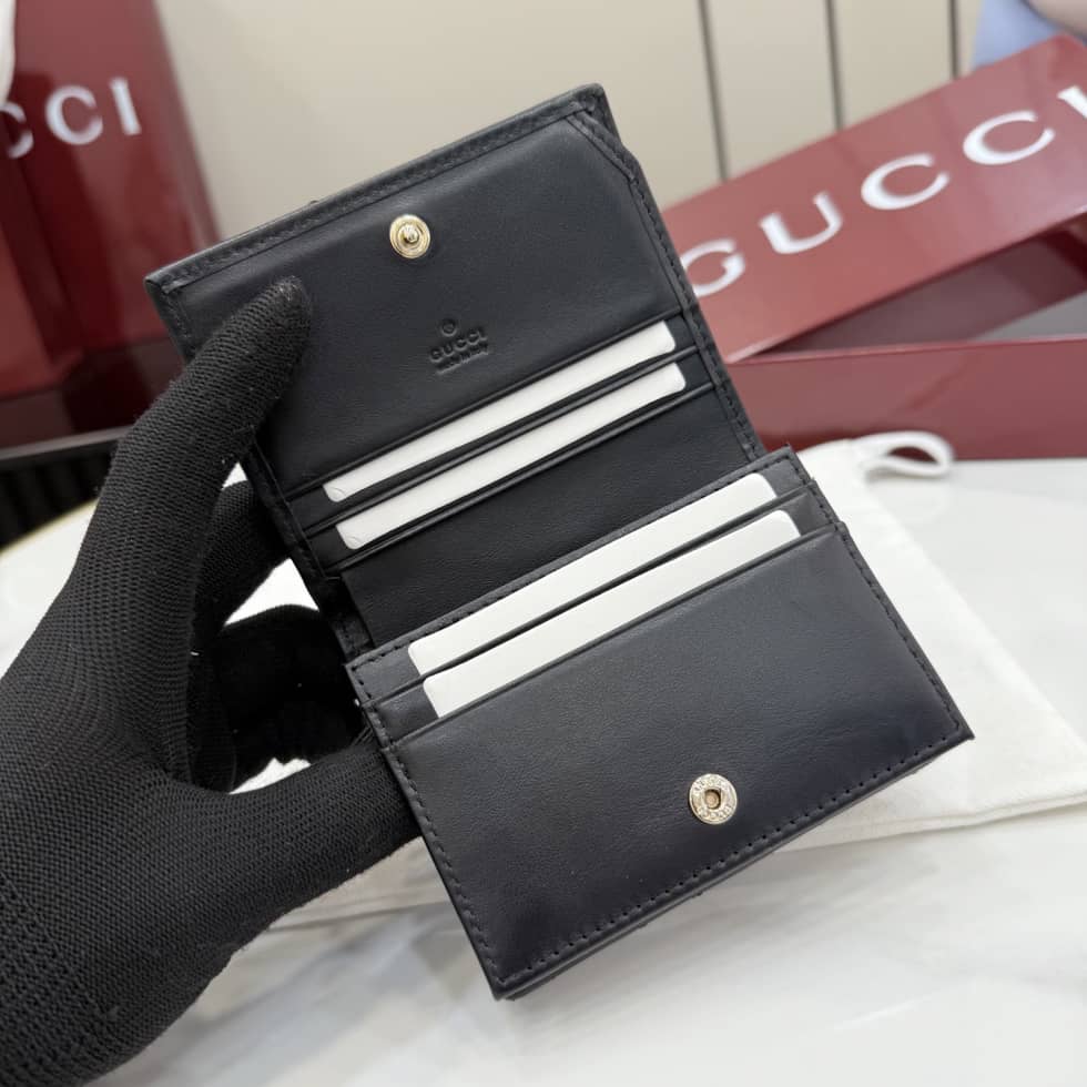 Gucci Marmont Matelasse Leather Black Wallet 466492_6_155511 Gucci Marmont Matelasse Leather Black Wallet 466492