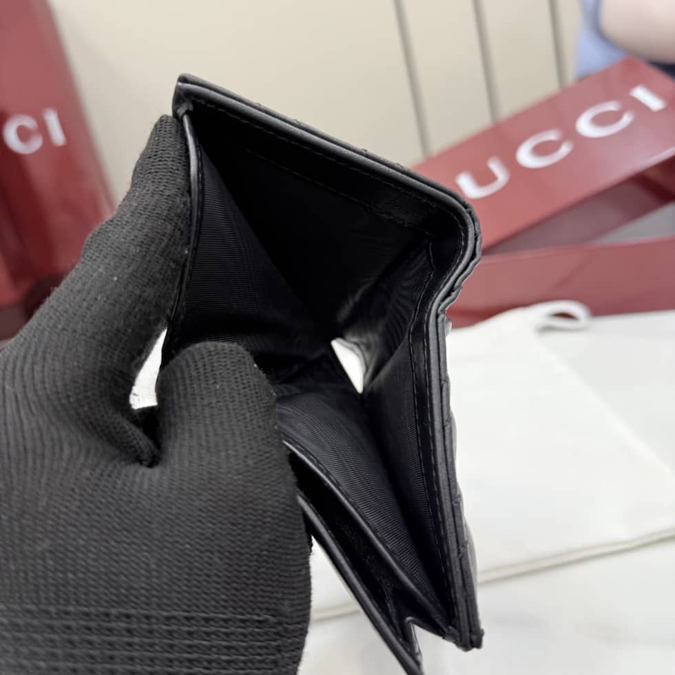 Gucci Marmont Matelasse Leather Black Wallet 466492_8_155511 Gucci Marmont Matelasse Leather Black Wallet 466492