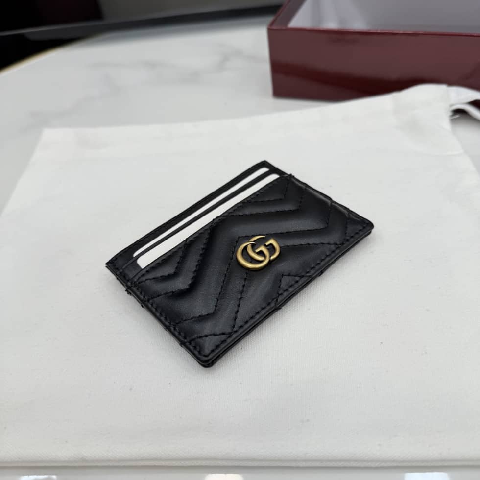 Gucci Marmont Leather Black Card Case 443127_3_155551 Gucci Marmont Leather Black Card Case 443127