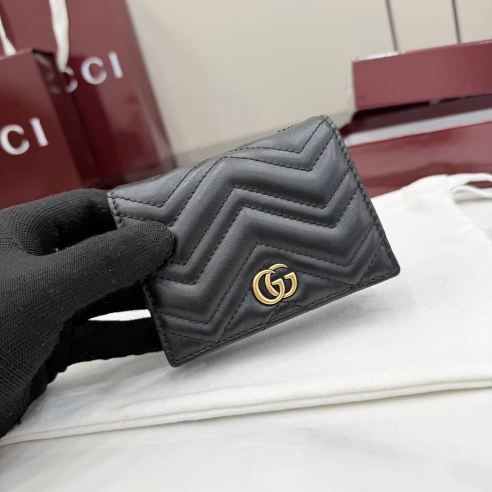 Gucci Marmont Leather Black Wallet 466492_4_155561 Gucci Marmont Leather Black Wallet 466492