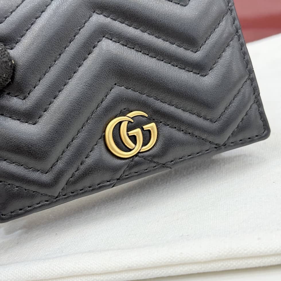 Gucci Marmont Leather Black Wallet 466492_5_155561 Gucci Marmont Leather Black Wallet 466492