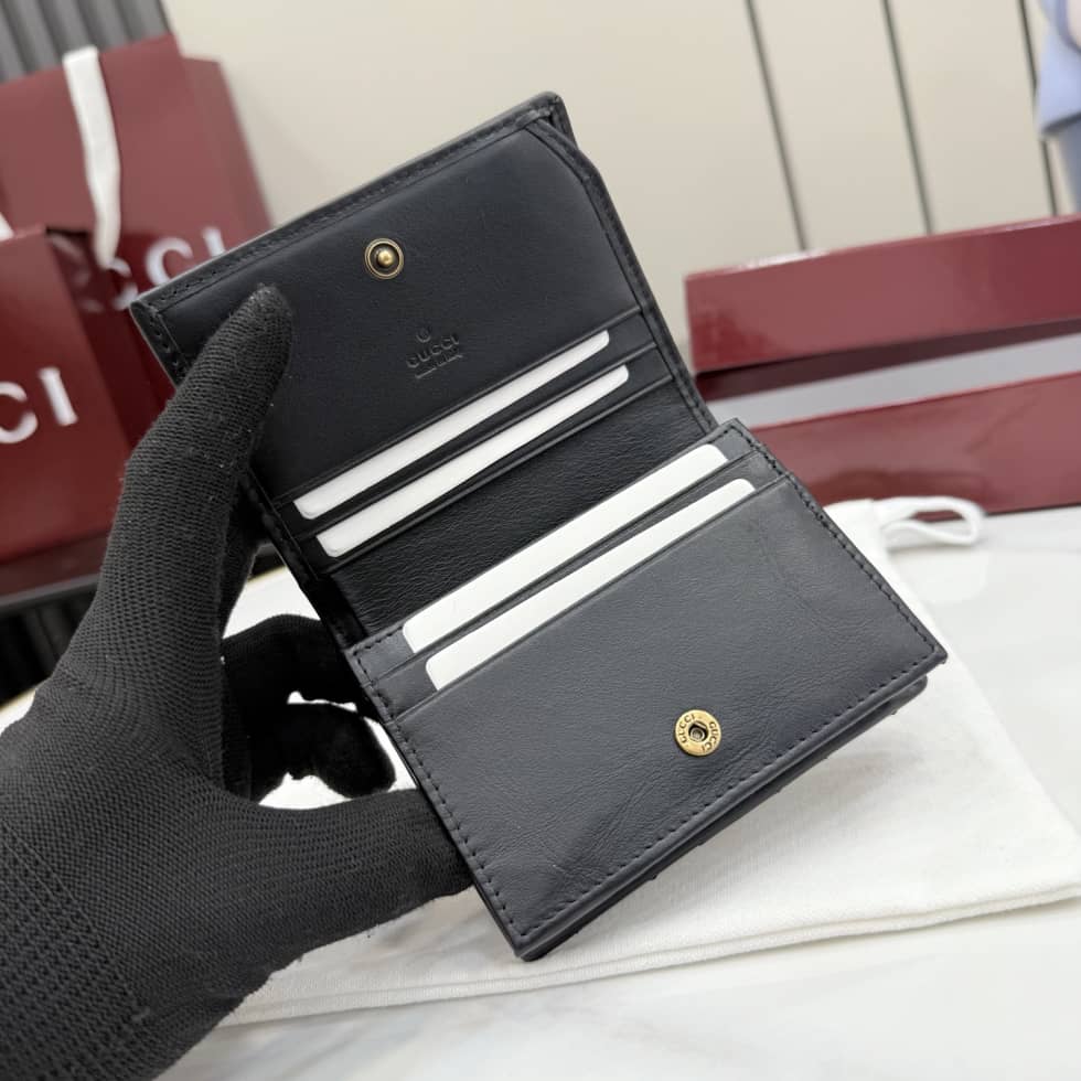 Gucci Marmont Leather Black Wallet 466492_6_155561 Gucci Marmont Leather Black Wallet 466492