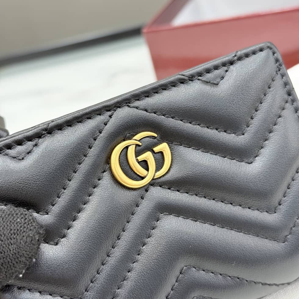 Gucci Marmont Leather Black Bifold Wallet 773427_5_155571 Gucci Marmont Leather Black Bifold Wallet 773427