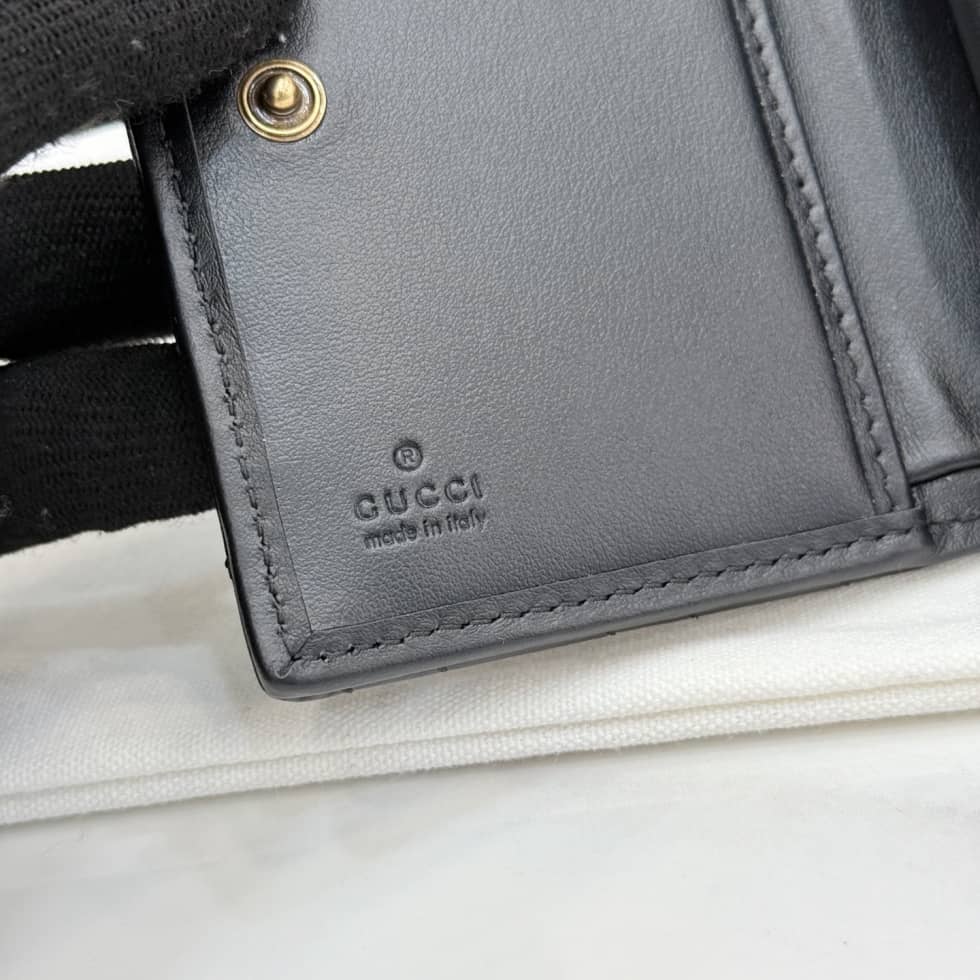 Gucci Marmont Leather Black Bifold Wallet 773427_7_155571 Gucci Marmont Leather Black Bifold Wallet 773427