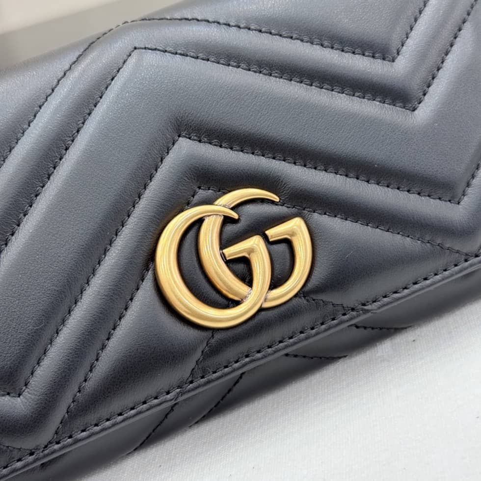 Gucci Marmont Leather Black Continental Wallet_4_155581 Gucci Marmont Leather Black Continental Wallet