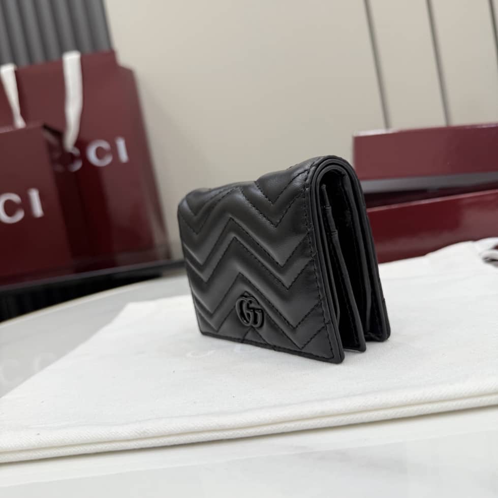 Gucci Marmont Leather Black Logo Wallet 466492_2_155611 Gucci Marmont Leather Black Logo Wallet 466492