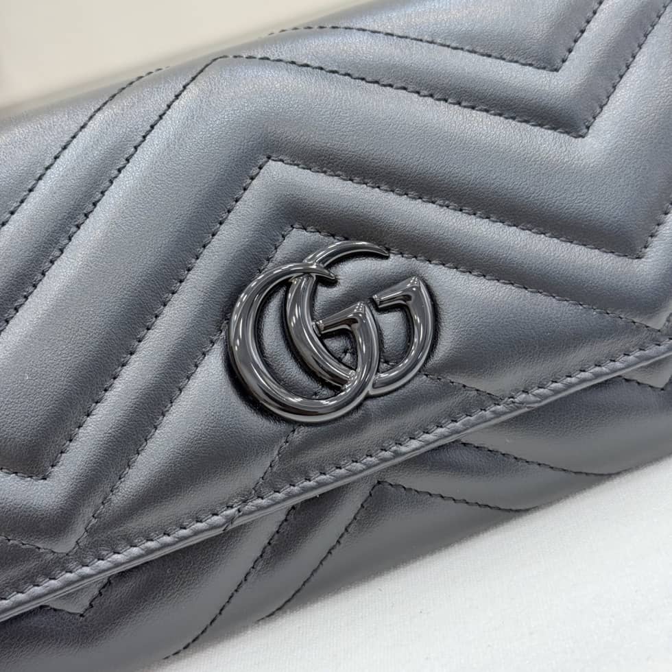 Gucci Marmont Leather Black Logo Continental Wallet_5_155631 Gucci Marmont Leather Black Logo Continental Wallet