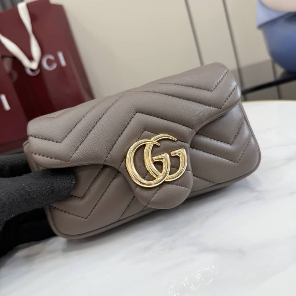 Gucci Marmont Leather Mini Gray Shoulder Bag_4_155651 Gucci Marmont Leather Mini Gray Shoulder Bag