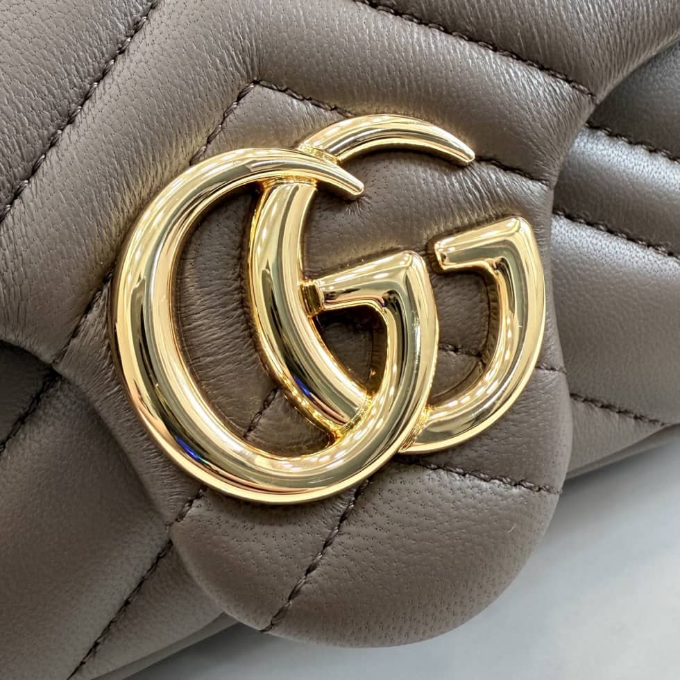 Gucci Marmont Leather Mini Gray Shoulder Bag_5_155651 Gucci Marmont Leather Mini Gray Shoulder Bag