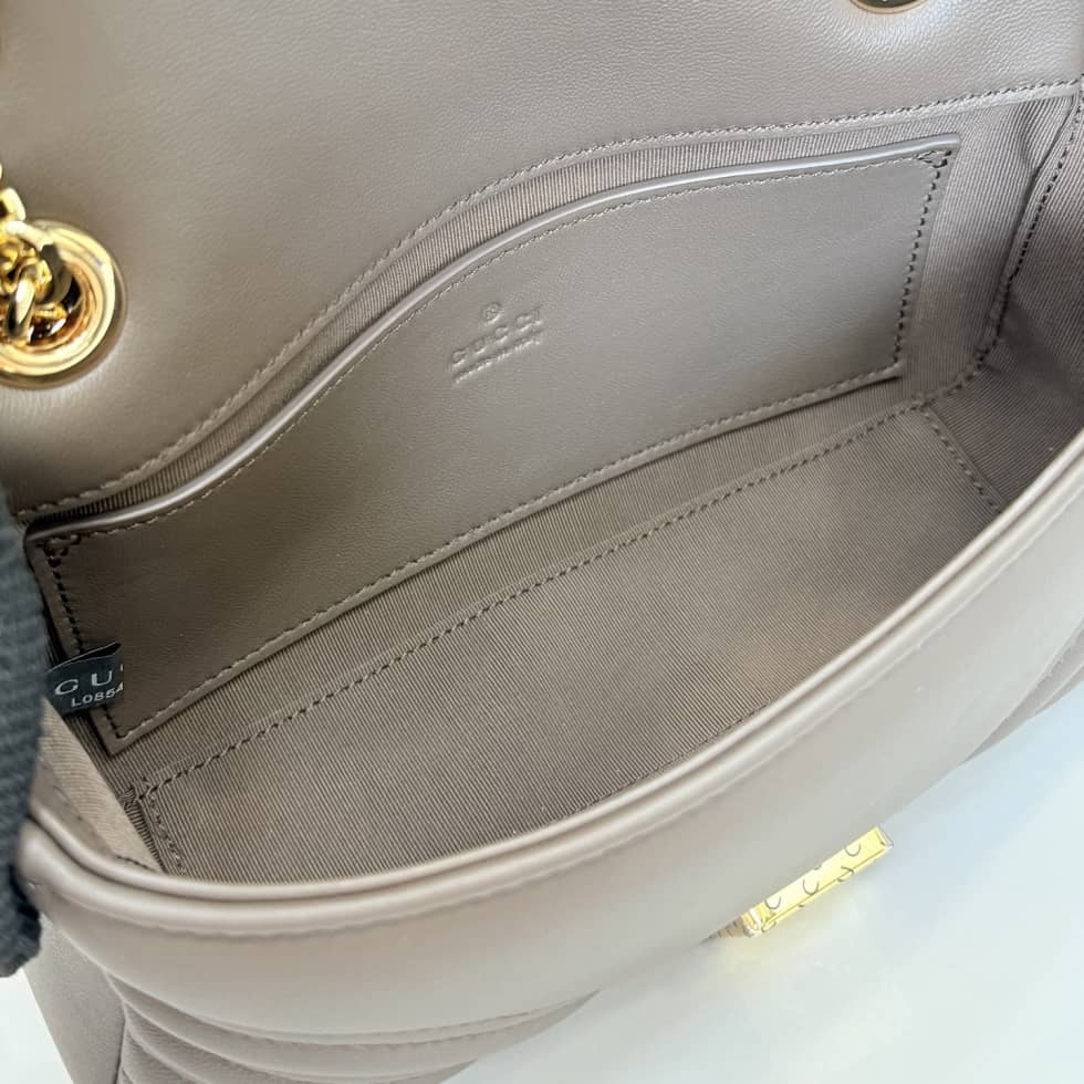 Gucci Marmont Leather Small Gray Shoulder Bag_7_155661 Gucci Marmont Leather Small Gray Shoulder Bag