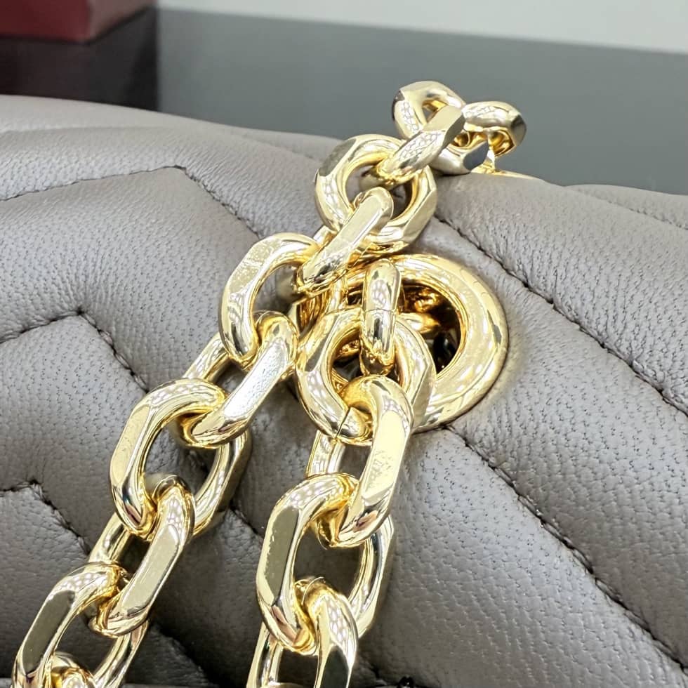 Gucci Marmont Leather Medium Gray Shoulder Bag_4_155671 Gucci Marmont Leather Medium Gray Shoulder Bag