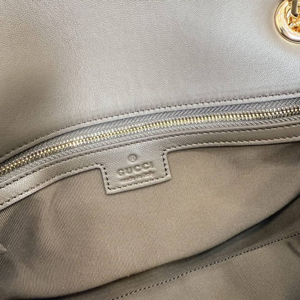 Gucci Marmont Leather Medium Gray Shoulder Bag_8_155671 Gucci Marmont Leather Medium Gray Shoulder Bag
