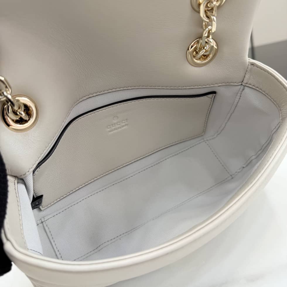 Gucci Marmont Leather Small Light Gray Shoulder Bag_7_155701 Gucci Marmont Leather Small Light Gray Shoulder Bag