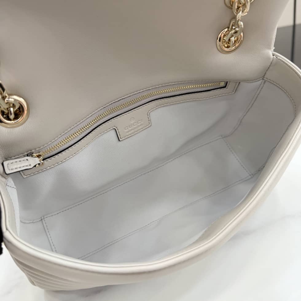 Gucci Marmont Leather Medium Light Gray Shoulder Bag_7_155711 Gucci Marmont Leather Medium Light Gray Shoulder Bag