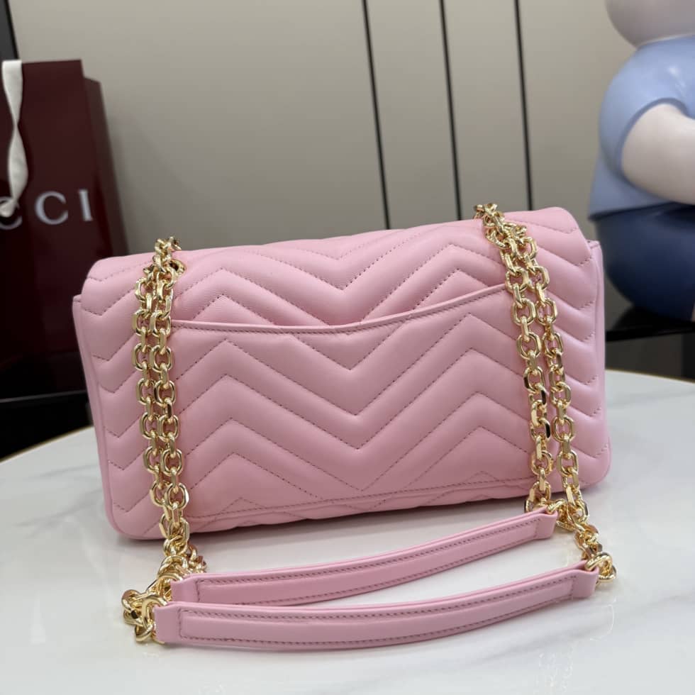 Gucci Marmont Leather Medium Light Pink Bag_1_155741 Gucci Marmont Leather Medium Light Pink Bag