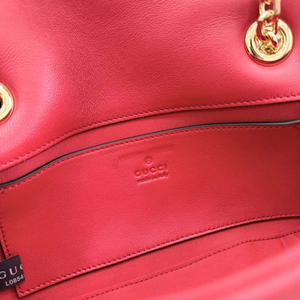Gucci Marmont Leather Small Red Shoulder Bag_8_155761 Gucci Marmont Leather Small Red Shoulder Bag
