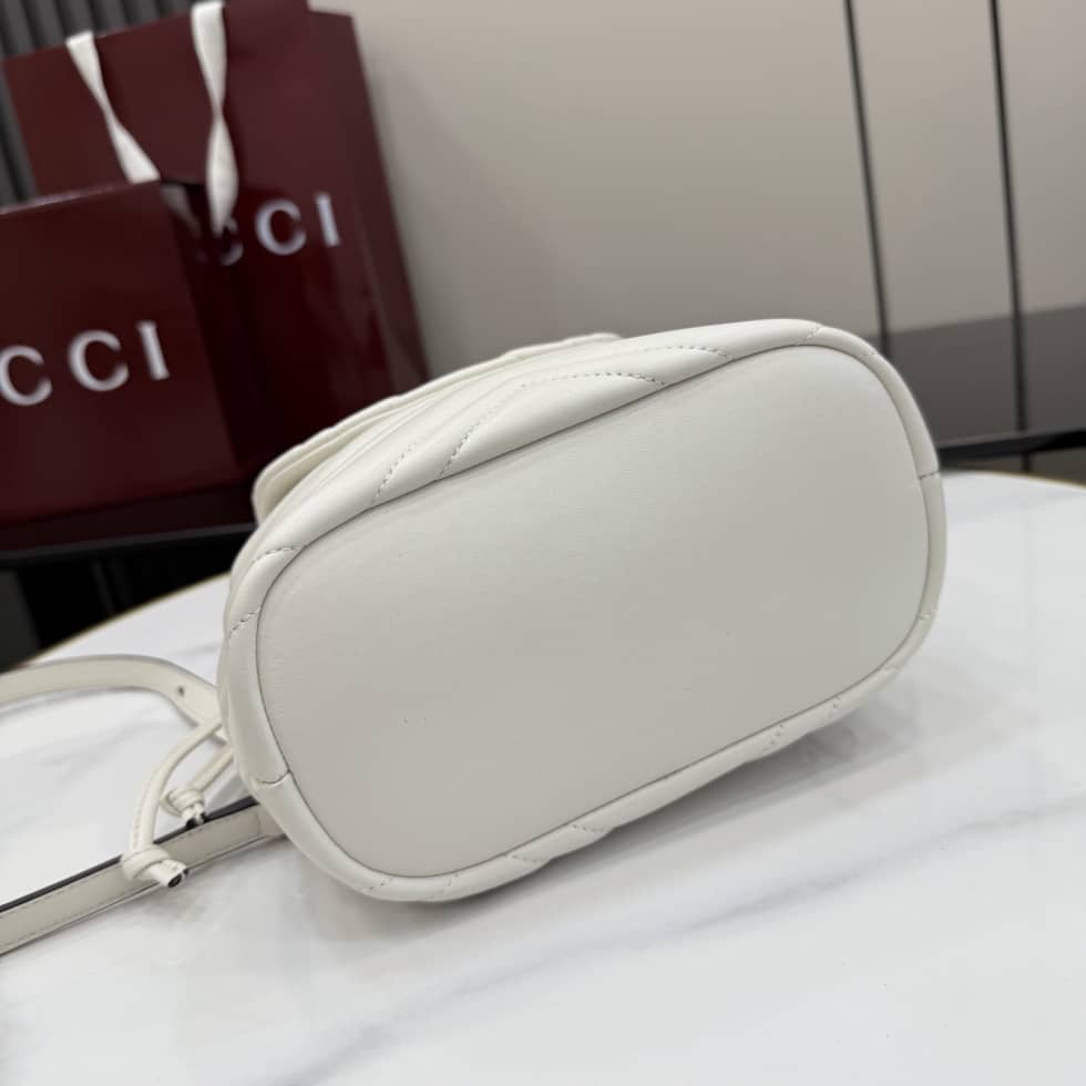 Gucci Marmont Lambskin Mini White Backpack_3_155781 Gucci Marmont Lambskin Mini White Backpack