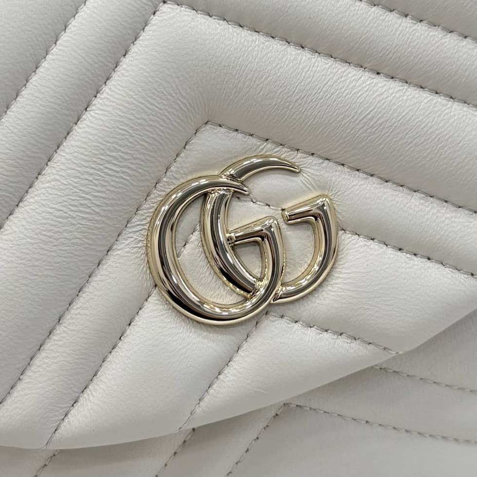 Gucci Marmont Lambskin Mini White Backpack_5_155781 Gucci Marmont Lambskin Mini White Backpack