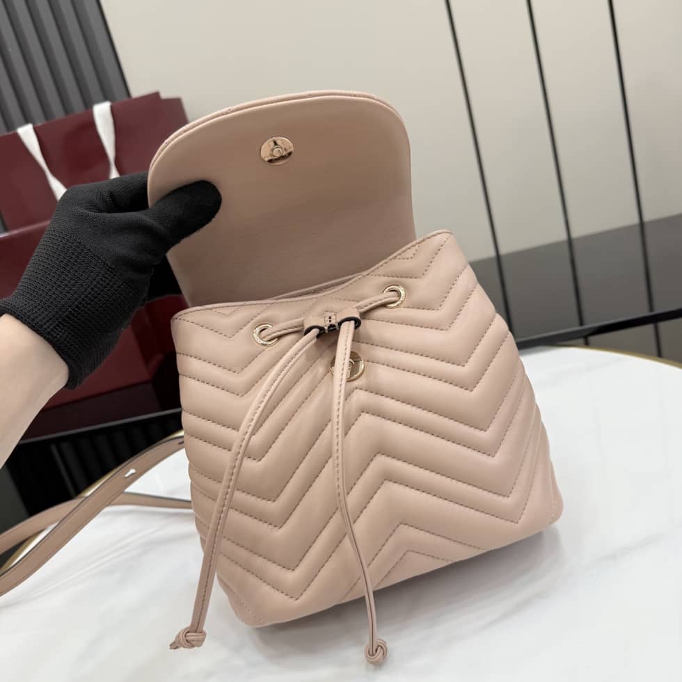 Gucci Marmont Lambskin Mini Pink Backpack_6_155791 Gucci Marmont Lambskin Mini Pink Backpack