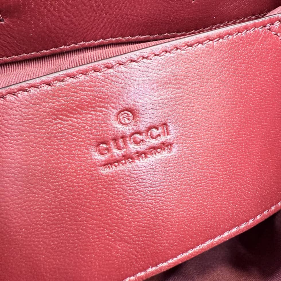 Gucci Marmont Lambskin Mini Burgundy Backpack_8_155801 Gucci Marmont Lambskin Mini Burgundy Backpack