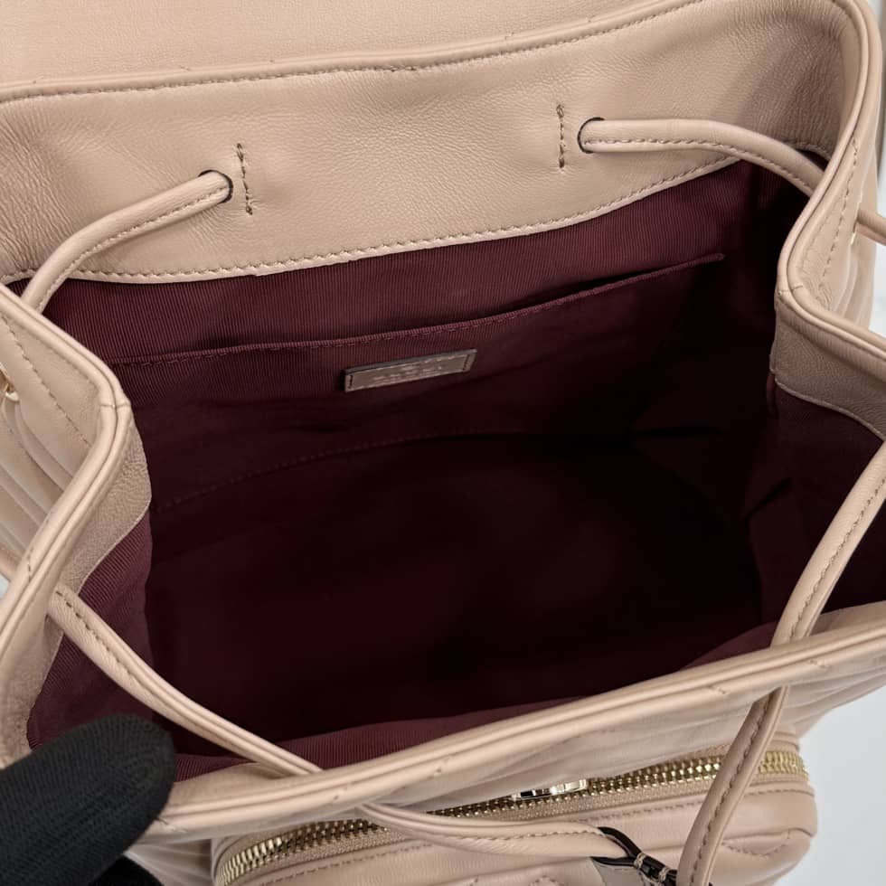 Gucci Marmont Leather Small Pink Backpack_7_155831 Gucci Marmont Leather Small Pink Backpack
