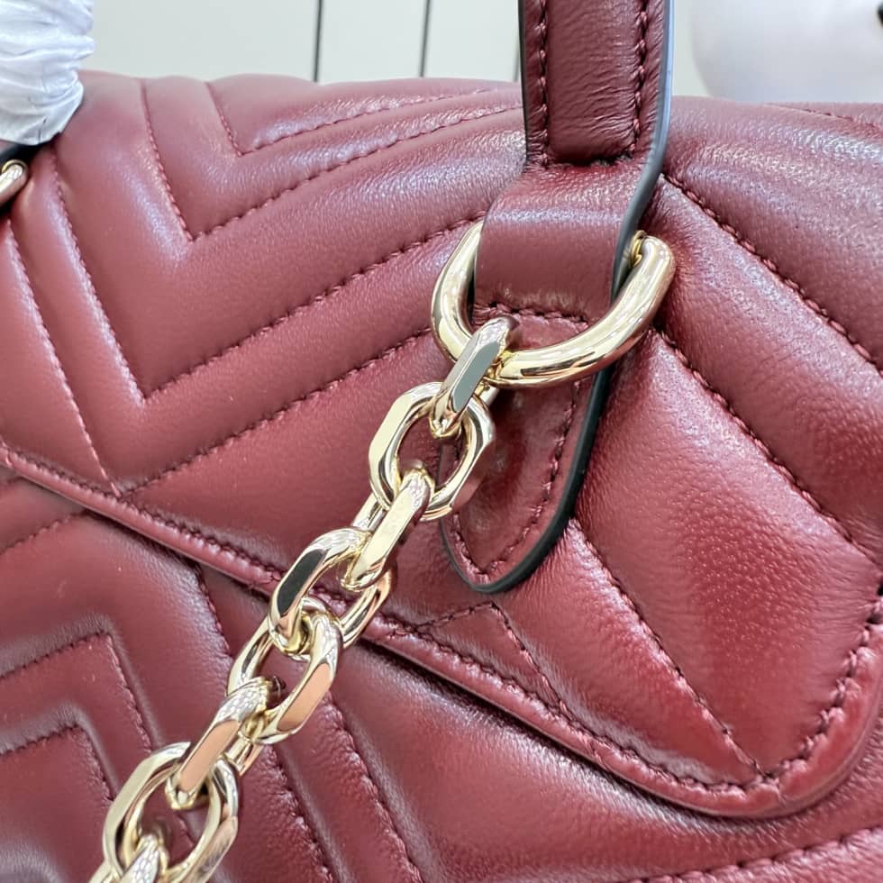 Gucci Marmont Leather Small Burgundy Backpack_4_155841 Gucci Marmont Leather Small Burgundy Backpack